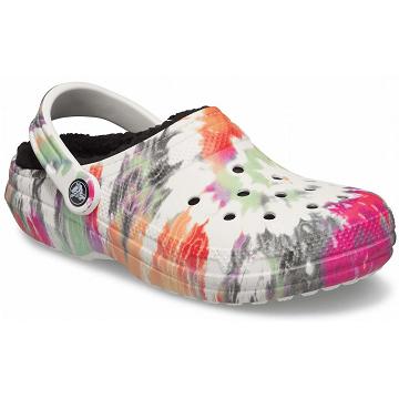 Crocs Classic Lined Tie-Dye Men's Clogs Pink / Multi | Australia 0813UZGT